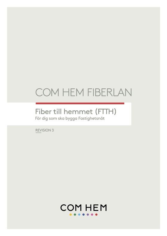 ODF, Fiberoptisk kopplingspanel Ska företrädesvis vara installerad i 19 stativ med anslutningar i framkant enligt beskrivning, se exempel på bild på utförande i teknikutrymme.