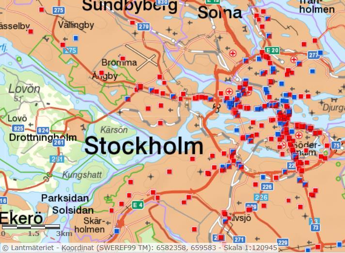 19 Figur 3-5 Cykel-cykelolyckor i Stockholms stad,