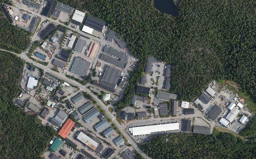Planbeskrivning Detaljplan för Skarpnäs S:3 m.fl. 4 (13) 2. Förutsättningar Läge, areal & markägoförhållande Planområdet är beläget i nordöstra delen av Kummelbergets industriområde i norra Boo.