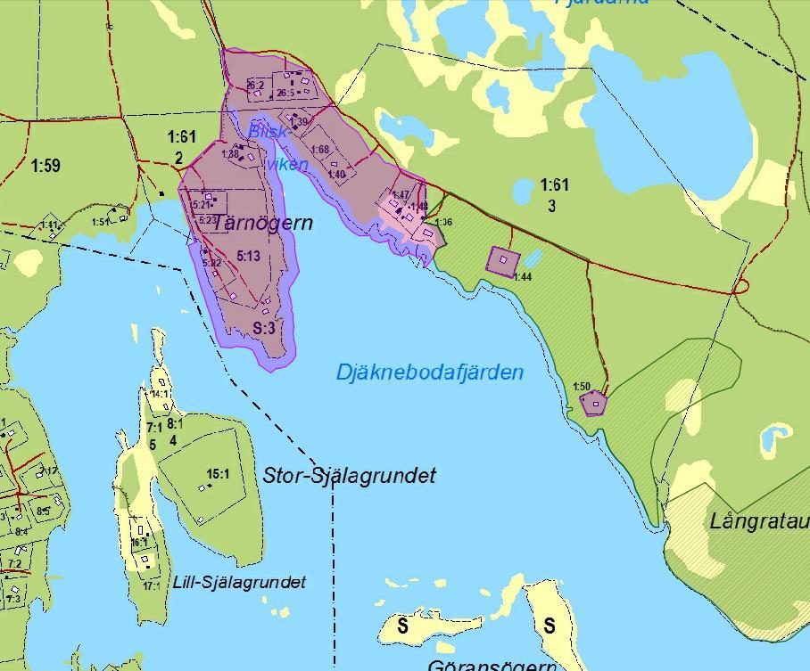 2017-01-09 Dnr 2016/B0174 9 Område 1 - Djäkneboafjärden Allmänna beskrivningar av förutsättningar Området ligger cirka 11 km från tätorten Bygdeå.