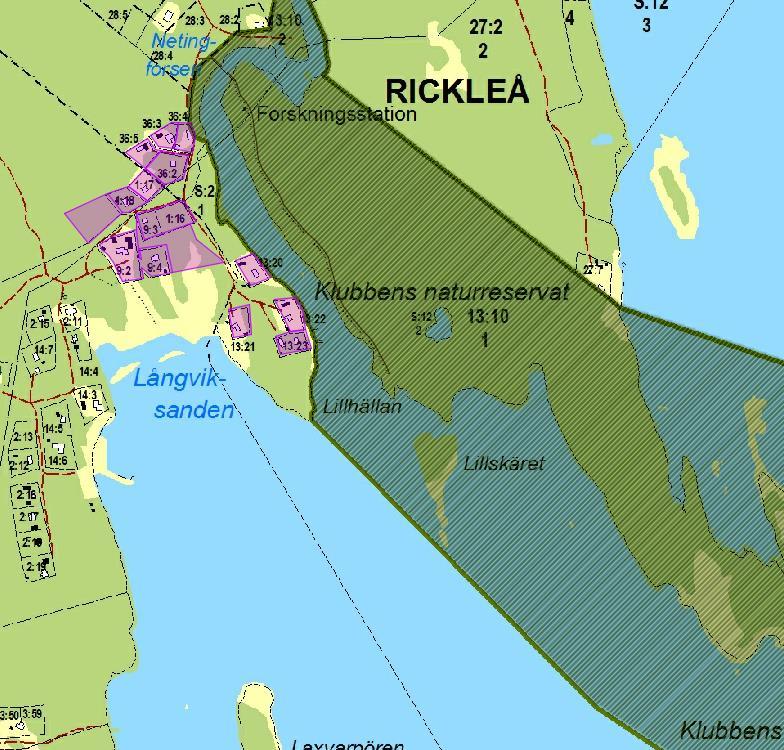 2017-01-09 Dnr 2016/B0174 13 Område 2 Långviksanden Allmänna beskrivningar av förutsättningar Området ligger cirka 7 km från tätorten Bygdeå.