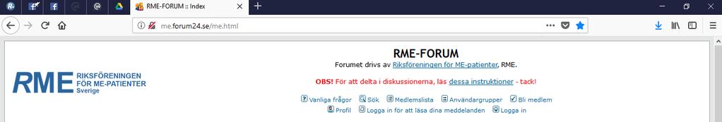 Till detta forum behövs en separat inloggning.