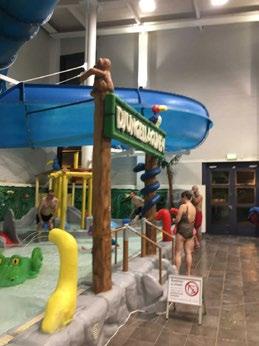 Det var skönt att för den frusne få värma sig i någon av de två bubbelpoolerna.