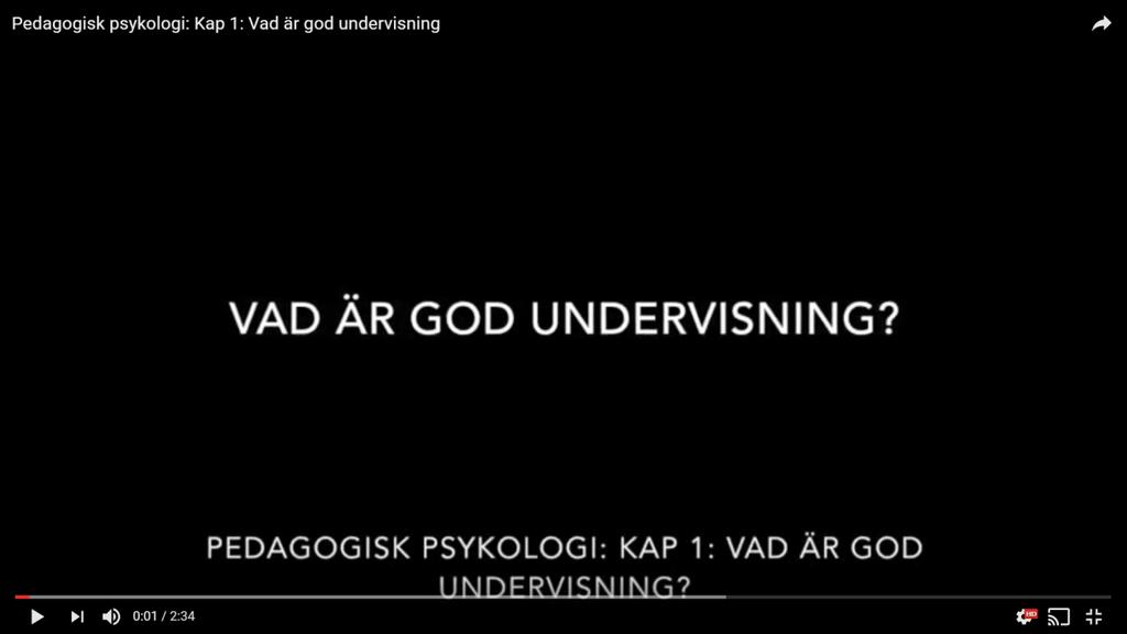 Det finns massor av svar på denna fråga. God undervisning bedrivs på många olika ställen, på sjukhus, bilverkstäder, i klassrum etc. Boken handlar om undervisning i klassrum.