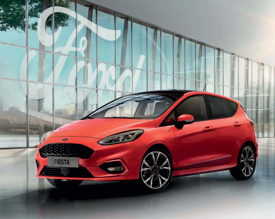 Fiesta ST-Line i Race red och 18