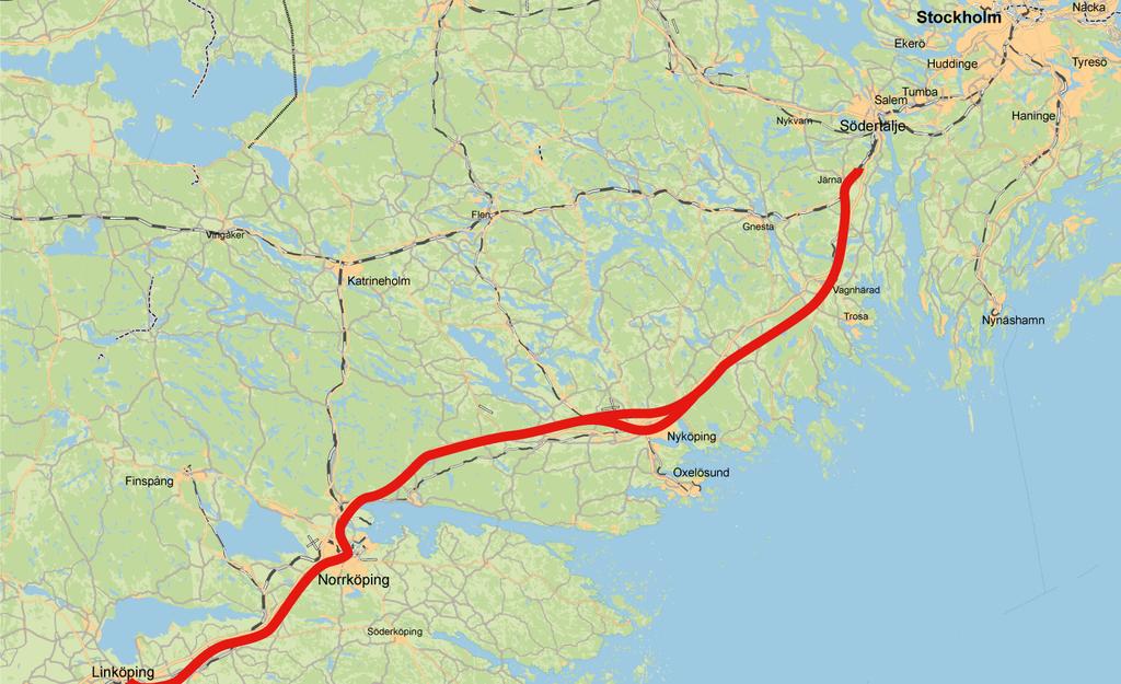 Erfarenheter från Ostlänken Arbetet med att få till beslut om Ostlänken Kommunerna längs sträckan Järna-Linköping har inte primärt utgått från planeringsfrågor utan har sedan 1990-talet arbetat för