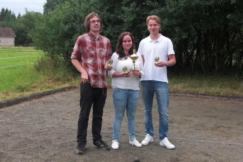 Laget får gemensamt ta hand om vandringspokalen under kommande år. I år deltog 38 spelare och segrande lag bestod av David Johansson, Simon Johansson och Sofie Jonsson.