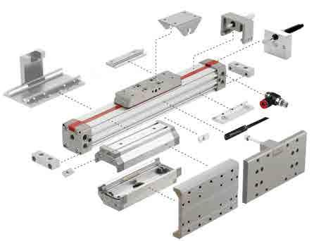 KAMPANJPRODUKT FÄSTEN TILL M/146000, M/146100 OCH M/146200 LINTRA Plus kolvstångslösa cylindrar S UV V C V C W W UW Dia.