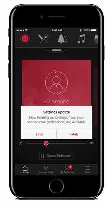 ReSound Assist Kontakt med din audionom oavsett var du befinner dig Det kan hända att inställningarna som gjordes av audionomen inte fungerar optimalt i vissa situationer.