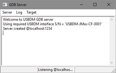 I GDB Server Port skriver du portnumret 1234.