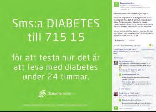 Diabetesfonden på Facebook Vi började köpa annonser och