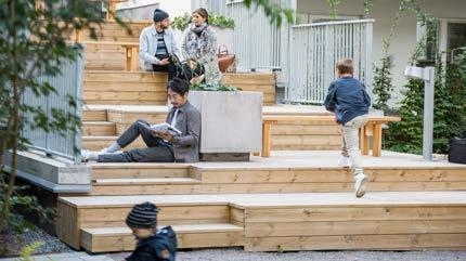 VI TÄNKER HÅLLBART NÄR VI VÄLJER MATERIAL Inom HSB arbetar vi alltid med materialval med miljö och klimat i fokus. Boendet ska vara bekvämt, men också varahållbart för hälsa och miljö.