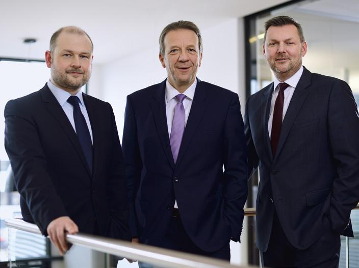 NÄRHET ÄR EN FRÅGA OM FÖRSTÅELSE. VD, André Welle, Hans-Joachim Sahlmann och Michael Freitag har ansvarat för TECE Group sedan 2015.