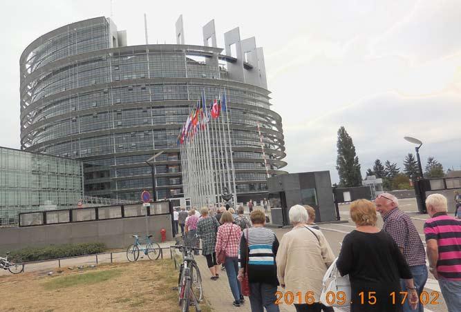 Besöket på EU-Parlamentet varade i