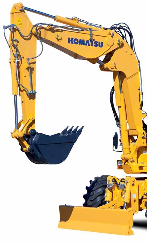 En översikt Den nya kompakta midi-grävmaskinen PW98MR-8 är resultatet av expertis och teknologi som Komatsu har utvecklat utifrån 80 års erfarenhet.