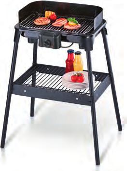 Med en reglerbar termostat är det möjligt att grilla allt ifrån kött till grönsaker.