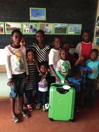 Barn i Uganda som ska vidarebosättas