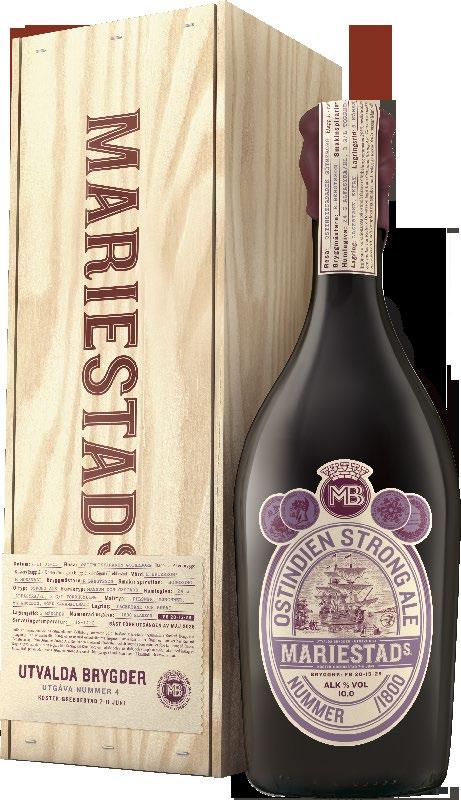 BJÖRN FRANTZÉNS Bifftartar med champinjoner, vattenkrasse & tryffel Till strong ale OSTINDIEN STRONG ALE Den fjärde utgåvan i Mariestads limiterade serie öl blev Ostindien Strong Ale, en öl som