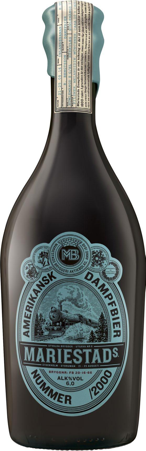 Tidigare provade utgåvor av Den Stora Smakresan DAMPFBIER Den sjätte utgåvan i Mariestads limiterade serie öl blev en Dampfbier.