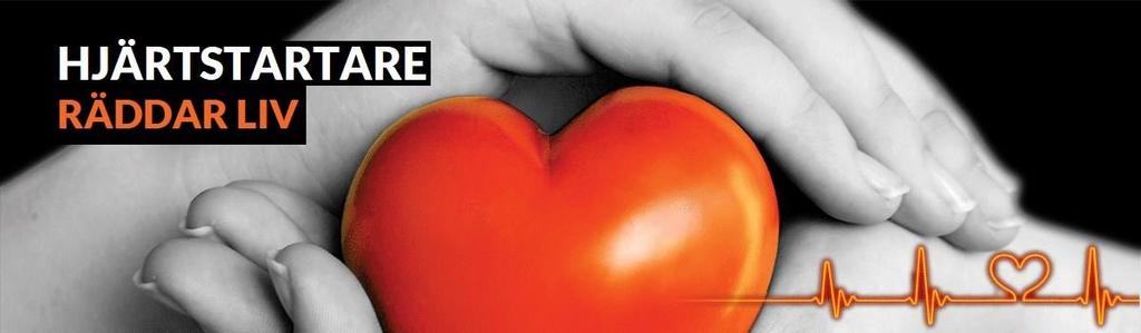 Plötslig hjärtstopp kan drabba alla Hjärtstartare räddar liv! Varje år drabbas ca: 10 000 personer av plötslig hjärtstopp i Sverige. Av dessa överlever färre än 10%.