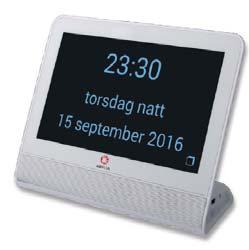 nr: 40868 Kontakta hjälpmedelskonsulent vid beställning Beskrivning: Kalender med förenklad programvara för tydlig visning av tid och planering, med och utan larm.