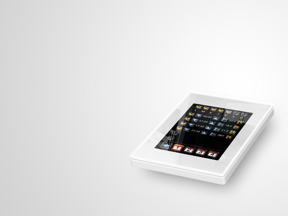 Z41 Lite Z41 Lite är en kapacitiv touchpanel för avancerad hantering av det digitala hemmet.