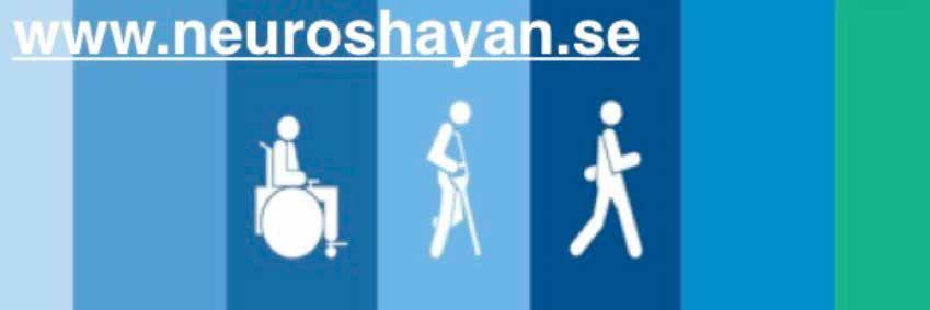 15 NeuroShayan Neurologisk Rehabilitering Hos oss finner ni specialistkompetens till personer som till följd av skador i det centrala nervsystemet besväras av fysiska begränsningar.