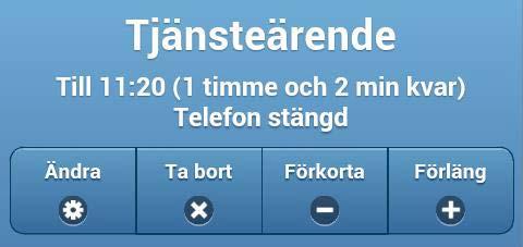Se Favoriter för information om hur du hanterar dessa. Ändra När du har en aktiv hänvisning visas information om den på startsidan.