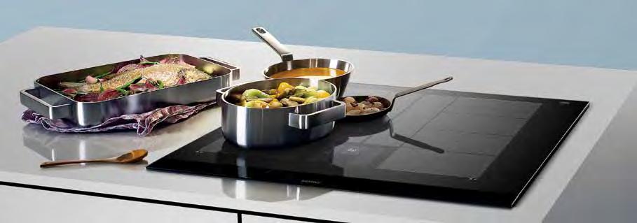 Induktionshäll flexinduction flexinduction med fullflex freeinduction Nyhet ED877FSB1E 80 cm 16 399 kr comfortdesign, styrs med touchslider 4 induktionszoner, varav 1 combizone 2-steg powermove Bästa