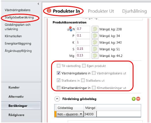 Produkter in och ut Lägg till Produkter in och ut i stallbalansen. Vissa produkter köps eller säljs till gården, som foder eller livdjur.