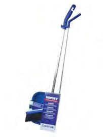 Snygg display Ergonomiskt handtag Låg vikt 62531369 / 75 cm Sopset WIZZO med plåtskyffel Sopskyffel av kraftig stålplåt