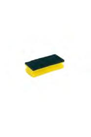 Svampar Rengöringssvamp Grön Rengöringssvamp med grepp för daglig rengöring. Skurnylon för fläckborttagning. Grön. 140x70 mm.