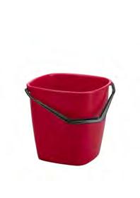 Hinkar Hink 9,5 l Fyrkantig hink 9,5 l med plasthandtag. Passar till de flesta städvagnarna på marknaden.
