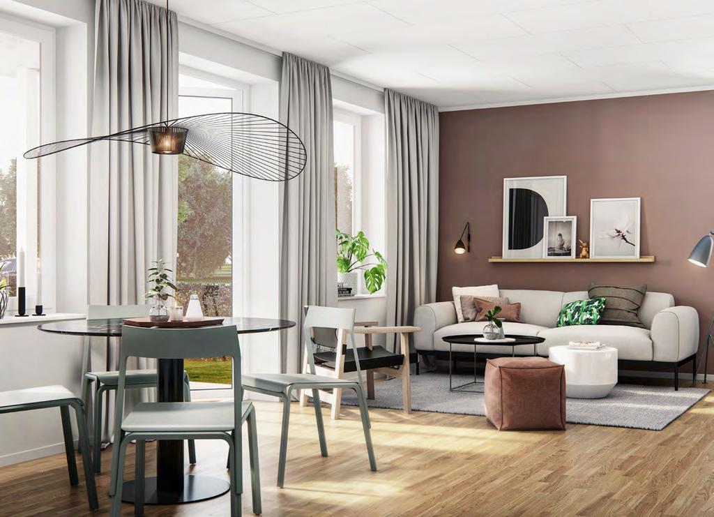 24 Rumsbeskrivning SOVRU, VARDASRU, Ö OCH ÄDAARE olv Ekparkett Vägg ålad gipsskiva Innertak ålat gipsplank Övrigt Släta vita innerdörrar, foder och sockel, vita släta. önsterbänkar i natursten.