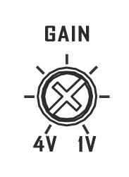 Högpassfilter (HPF) - CC-2 / CC-4 Högpassfiltret stoppar låga frekvenser från att nå högtalaren. Det används oftast för att skydda små högtalare ( som 5 och mindre ) från djupbas.