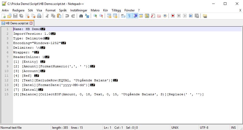 Börja med att öppna scriptfilen i en texteditor t.ex. anteckningar/notepad.
