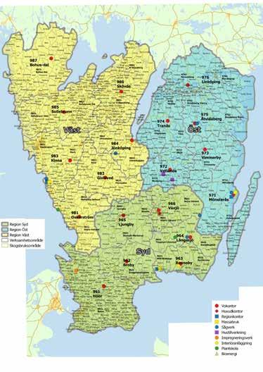 Södra Skogsägarna i korthet Sveriges största Skogsägarförening med ca 51 000 medlemmar 3400 anställda och en omsättning på ca 20.