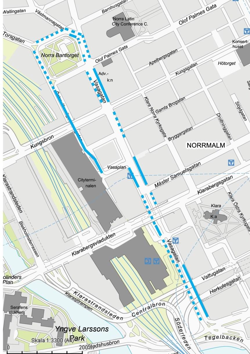 Sida 4 (15) att cykla. Förutom cykelinfrastrukturen finns brister kring trafiksäkerhet, otillräckliga gångytor, belysning och gestaltning. Dagens situation.