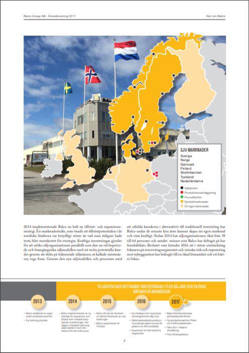 Andra ambitiösa delar i årsredovisningen är avsnitten om hållbarhet och medarbetare.