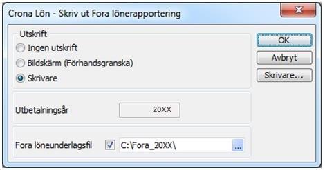 Fora lönerapportering Supportdokument nr: LON0058 När du gör din årliga lönerapportering till Fora görs det på Foras hemsida. Du tar givetvis ut underlaget från ditt löneprogram.