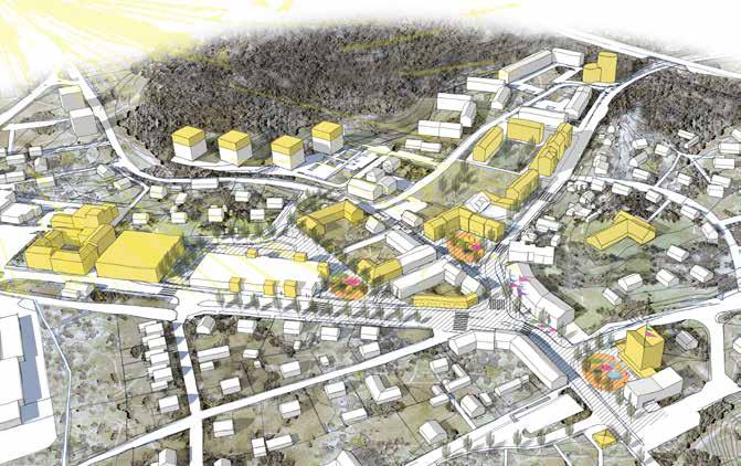 Förslag till utveckling Planprogrammet föreslår kompletterande bebyggelse i Lyckeby centrum vilket ger nya bostäder, lokaler samt ny förskola.