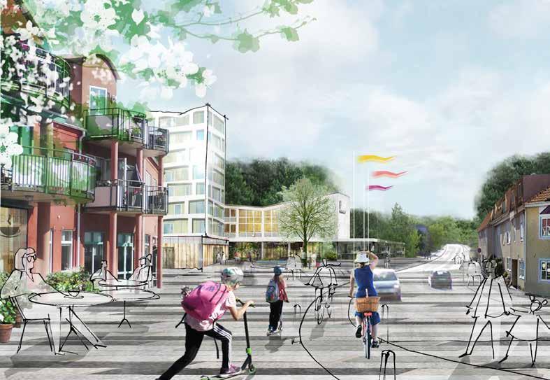 Genom en omgestaltning av trafikmiljön och mötesplatserna tillsammans med den nya bebyggelsen är målet att Lyckeby ska få ett attraktivare och tydligare centrum och en säkrare trafikmiljö.