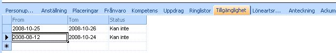 Fliken Löneartsrapportering Används för rapportering till lön.