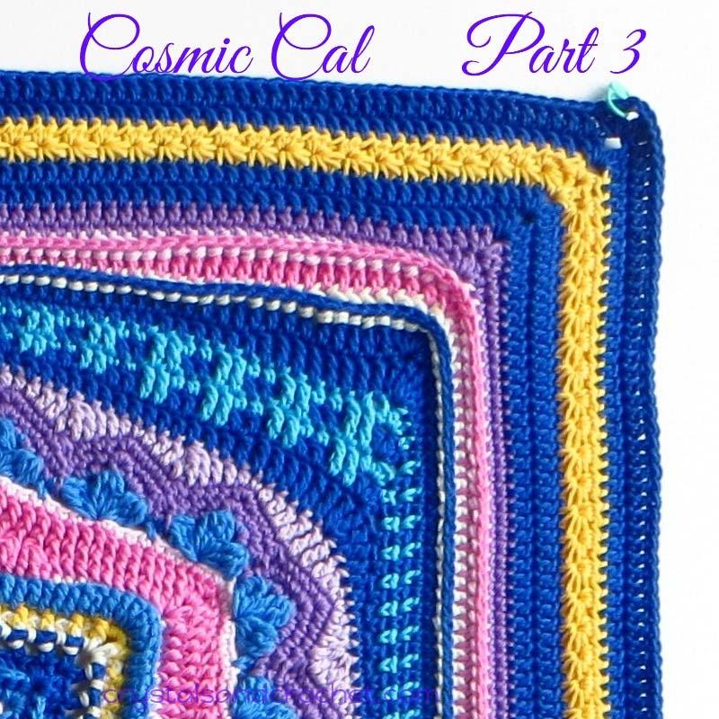 Cosmic Cal Del 3 Copyright: Helen Shrimpton, 2018. Alla rättigheter reserverade. Av: Helen på www.crystalsandcrochet.