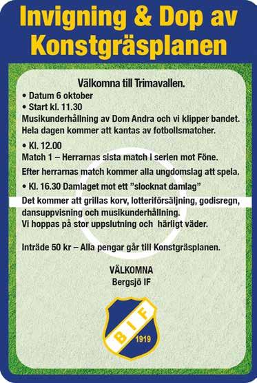 delar av Sverige. Kulturhuset Bergsjögården Tisdag 16 oktober kl. 19.00 Biljetter: 160 kr inkl. fika 50% rabatt tom 19 år.