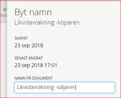 Om du inte döljer någon av dessa kommer det att skrivas ut en tresidig likvidavräkning.