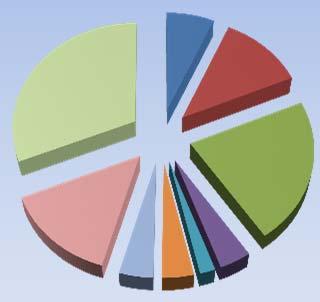 Personalkostnader Avskrivning Kapitalkostnader Summa Tkr 602 kr 1 081 kr 1 980 kr 356 kr 175 kr 357 kr 382 kr 1 298 kr 2 820 kr 9 050 kr 31% 14% 4% Kostnadsfördelning 2013 7% 4% 12% 4% 2% 22%