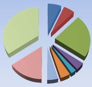 Personalkostnader Avskrivning Kapitalkostnader Summa Tkr 549 kr 460 kr 1 918 kr 328 kr 197 kr 357 kr 397 kr 1 256 kr 2 928 kr 8 391 kr 35% 15% Kostnadsfördelning 2012 7% 5% 5% 23% 4% 2% 4%