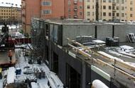 Bruttoarea 262m2 Ombyggnadsarea 668m2 Byggnadsarea 460m2 Bruttovolym 5600m3 Nybyggnad av idrottshall på Östermalm Engelbrektshallen Inom detaljplaneområdet Kv.