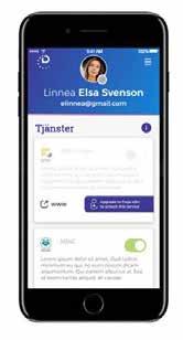 Komponenter Den viktigaste delen av Freja eid-tjänsten är en mobilapp som används för registrering, inloggning, säker kommunikation och underskrift för alla tjänster som är anslutna till användarens